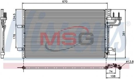 Радиатор кондиционера First Fit NISSENS 94663