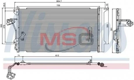 Радиатор кондиционера First Fit NISSENS 94667