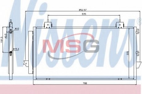 Радіатор кондиціонера First Fit NISSENS 94741