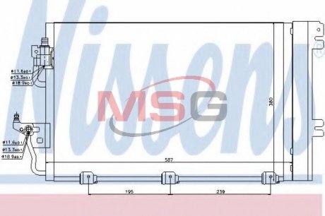 Радиатор кондиционера First Fit NISSENS 94767