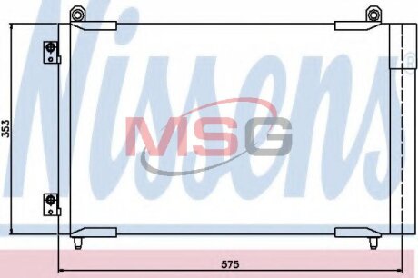 Радиатор кондиционера (Конденсатор) NISSENS 94837