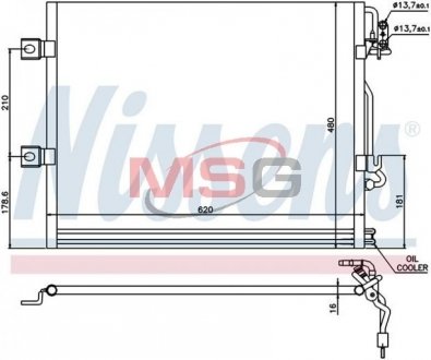 Радіатор кондиціонера First Fit NISSENS 94858