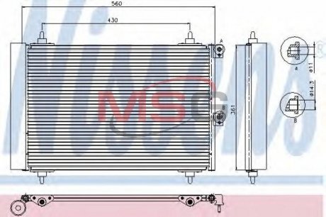 Радиатор кондиционера First Fit NISSENS 94870