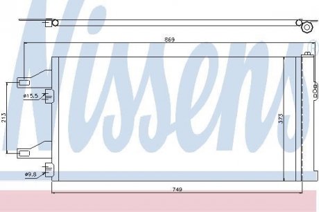 Радіатор кондиціонера First Fit NISSENS 94985