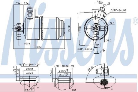 Осушитель кондиционера NISSENS 95077