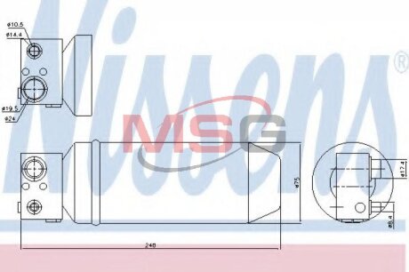 Осушитель кондиционера NISSENS 95113