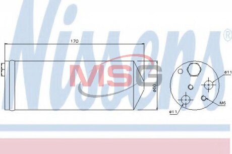 Осушитель кондиционера NISSENS 95239