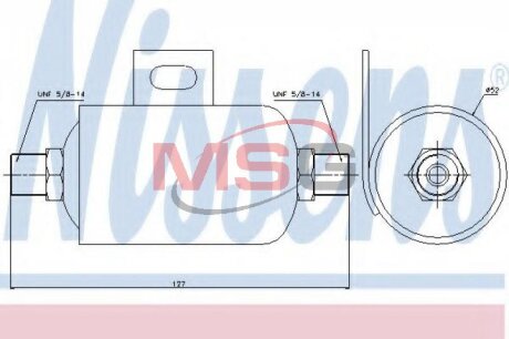 Осушитель кондиционера NISSENS 95343