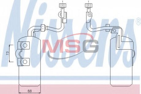 Осушитель кондиционера NISSENS 95384