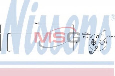 Осушитель кондиционера NISSENS 95481