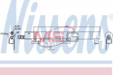 Осушитель кондиционера NISSENS 95492