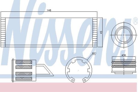 Осушитель кондиционера NISSENS 95515