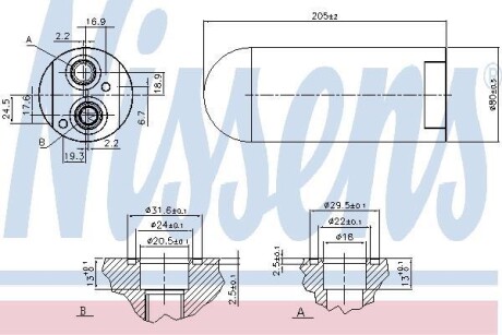 Осушитель кондиционера NISSENS 95592