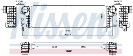 Радіатор інтеркулера NISSENS 96017