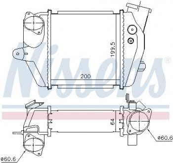 Радиатор интеркулера NISSENS 96032