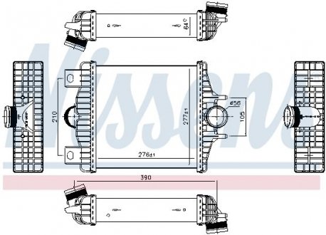 Радиатор интеркулера NISSENS 961427