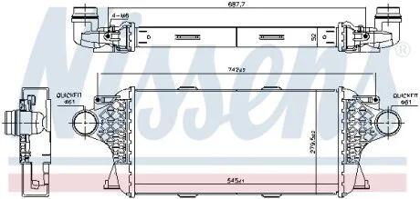 Интеркулер NISSENS 961458