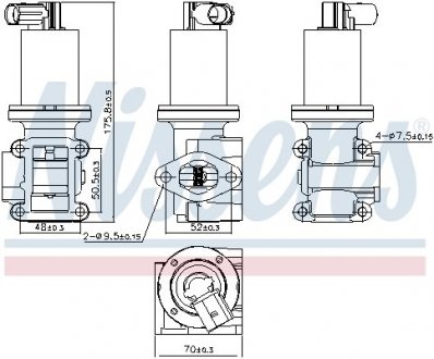 Клапан рециркуляции ВГ (EGR) First Fit NISSENS 98180