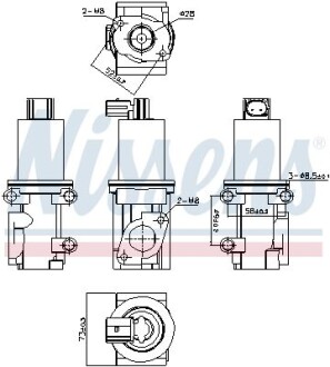 Клапан рециркуляции отработанных газов EGR NISSENS 98185