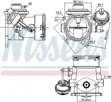 Клапан рециркуляции ВГ (EGR) First Fit NISSENS 98297