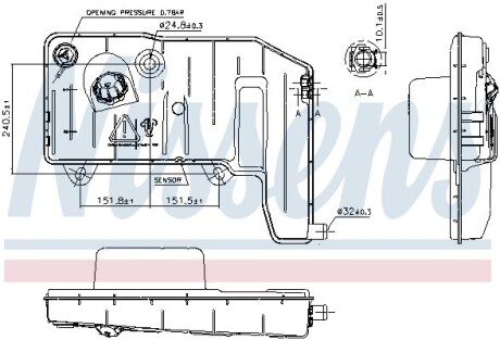 Бачок расширительный NISSENS 996027