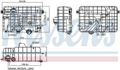 Бачок расширительный NISSENS 996038