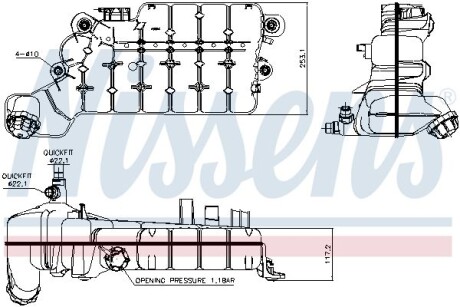 Бачок расширительный NISSENS 996046