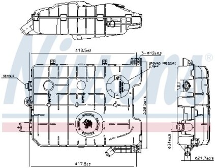 Бачок расширительный NISSENS 996058