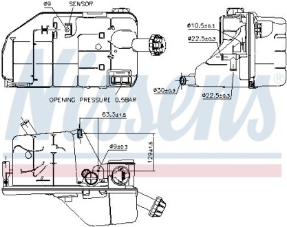 Бачок расширительный NISSENS 996062