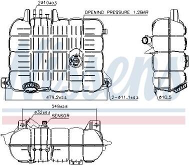 Бачок расширительный NISSENS 996069