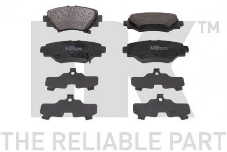 Тормозные дисковые колодки, комплект NK 223262