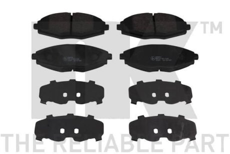 Гальмівні дискові колодки, комплект NK 225004