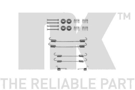 Комплект монтажный тормозных колодок NK 7937750