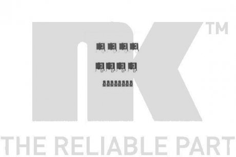 Комплект принадлежностей, накладка дискового тормоза NK 79451748