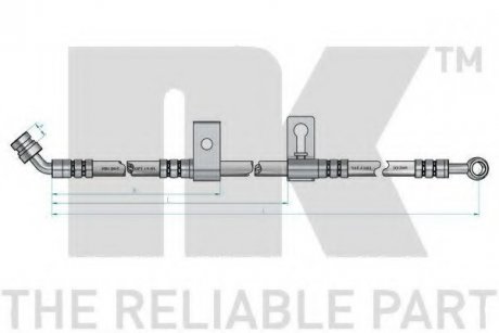 Тормозной шланг NK 853511