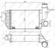 Радіатор інтеркулера Citroen Jumper/Fiat Ducato 96- NRF 30066A (фото 2)