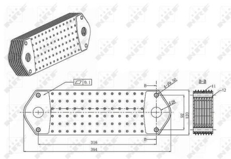 Радиатор масляный NRF 31196