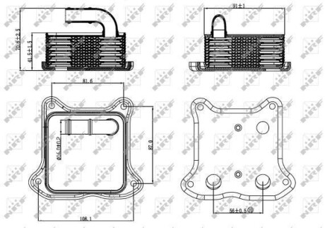 Радиатор масляный NRF 31260