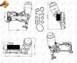 Корпус фільтра масляного (з радіатором) MB OM651 (6511800610) NRF 31350 (фото 2)
