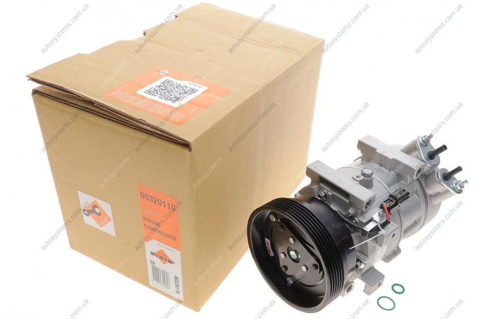 Компресор кондиціонера Nissan Qashqai 1.5 dCi 06-13 NRF 320119 (фото 1)