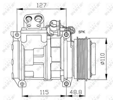 Компрессор кондиционера NRF 32048