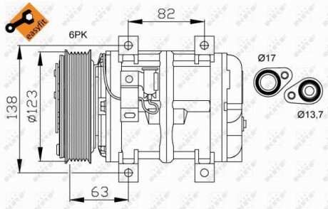 Компрессор кондиционера NRF 32112