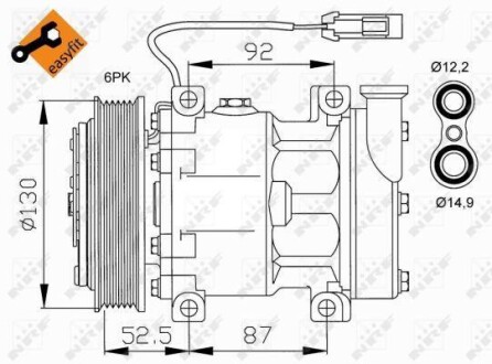 Компрессор кондиционера NRF 32113