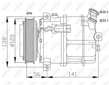 Компрессор кондиционера NRF 32117