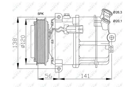 Компрессор кондиционера NRF 32117