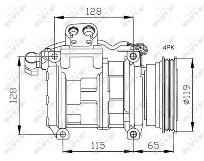 Компрессор кондиционера NRF 32122