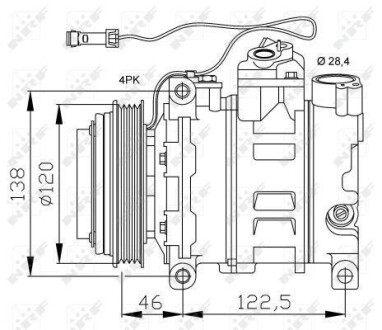 Компрессор кондиционера NRF 32167