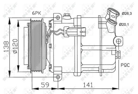 Компрессор кондиционера NRF 32191