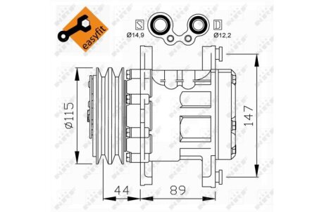 Компрессор кондиционера NRF 32207