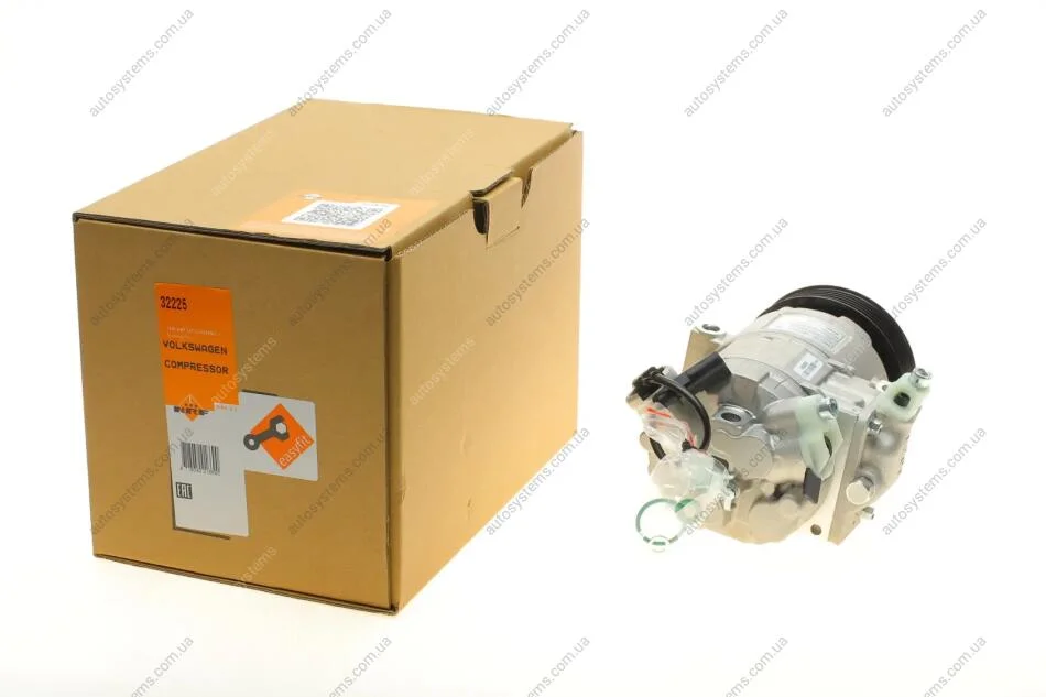 Компресор кондиціонера Audi A2/Seat Ibiza/Cordoba/Skoda Fabia/Roomster/VW Golf 1.0-2.0 99- NRF 32225 (фото 1)